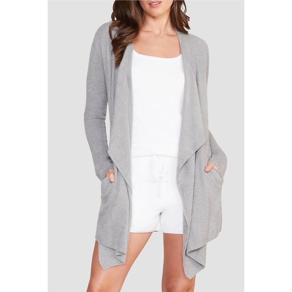 122. NWT Barefoot Dreams Bamboo Chic Lite Heathered Calypso Wrap Cardigan